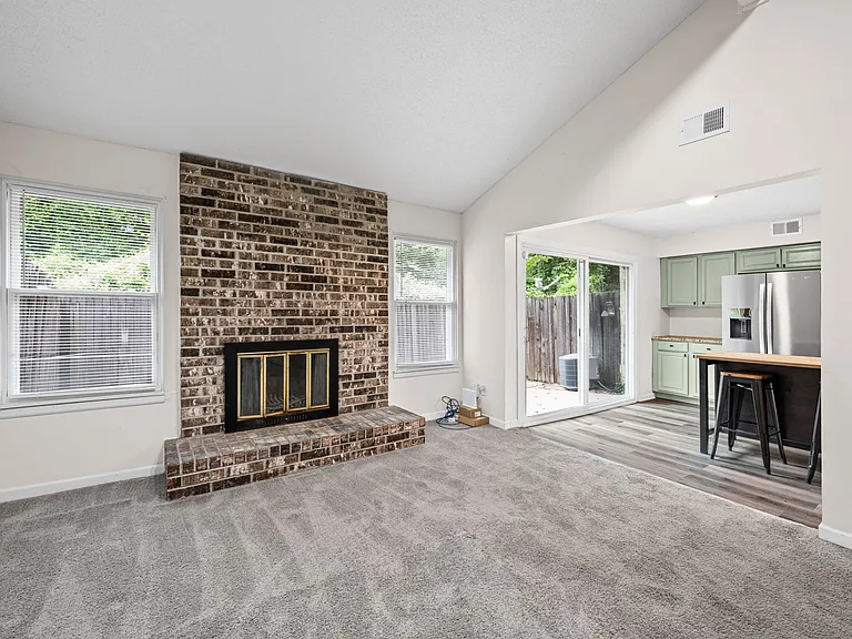Fireplace in living room