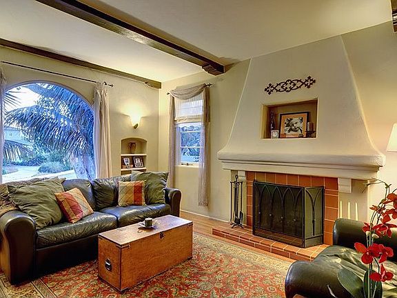 View of the living room as you enter the home
