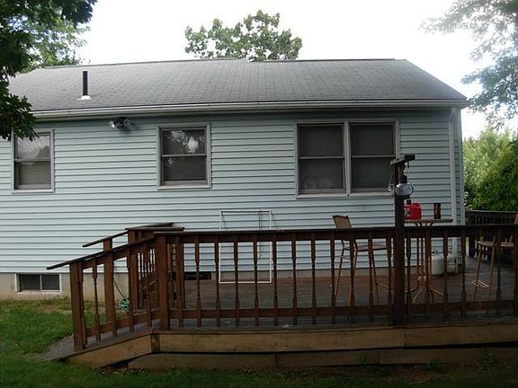 Rear deck area of home
