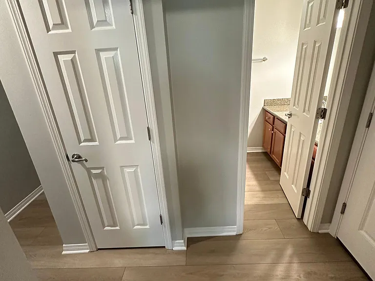 Hall Closet and guest bath