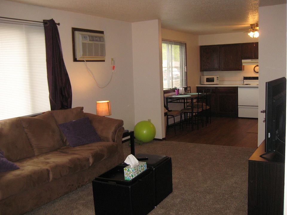 living room open to kitchen
