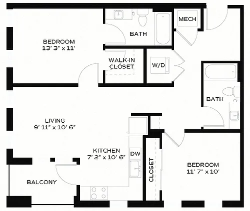 Floor plan B3