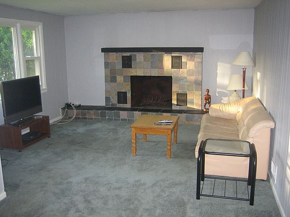 1st floor den with new fireplace