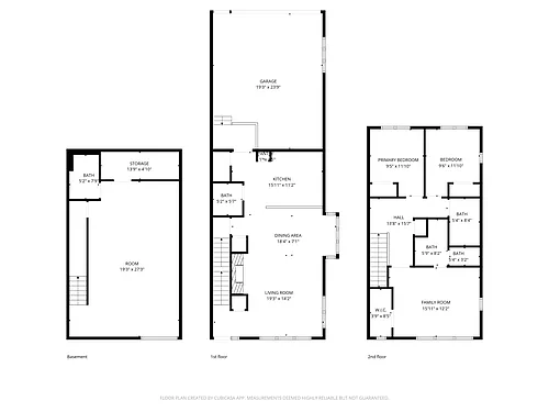 Floor plan 3 Bedroom 4 Bath Townhome