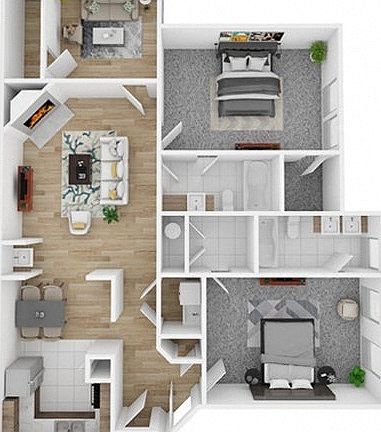 2 Bedroom Floorplan