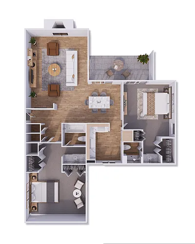 Floor plan Gardens B5