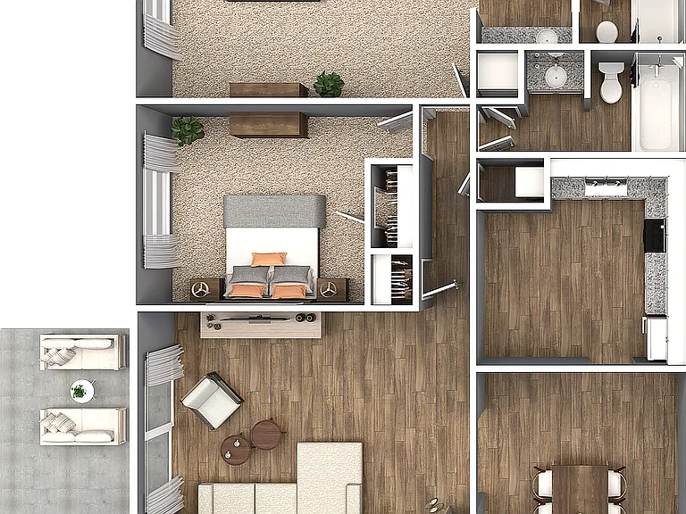 Two Bedroom Two Bedroom