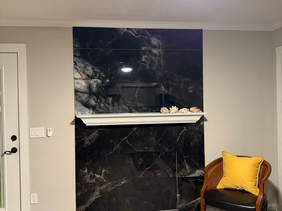 Living room accent wall