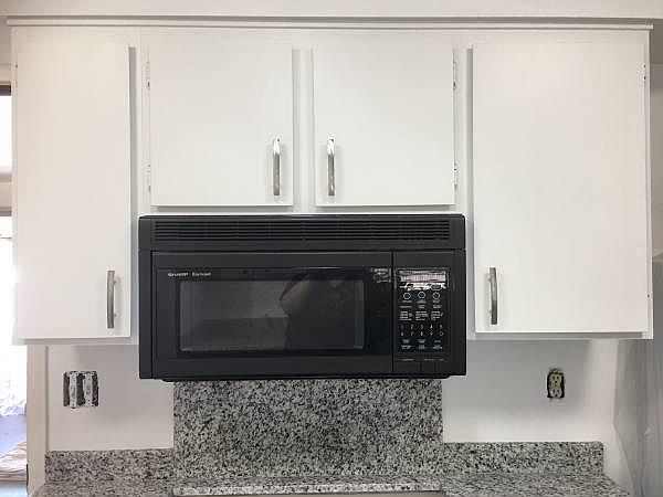 Microwave above stove!