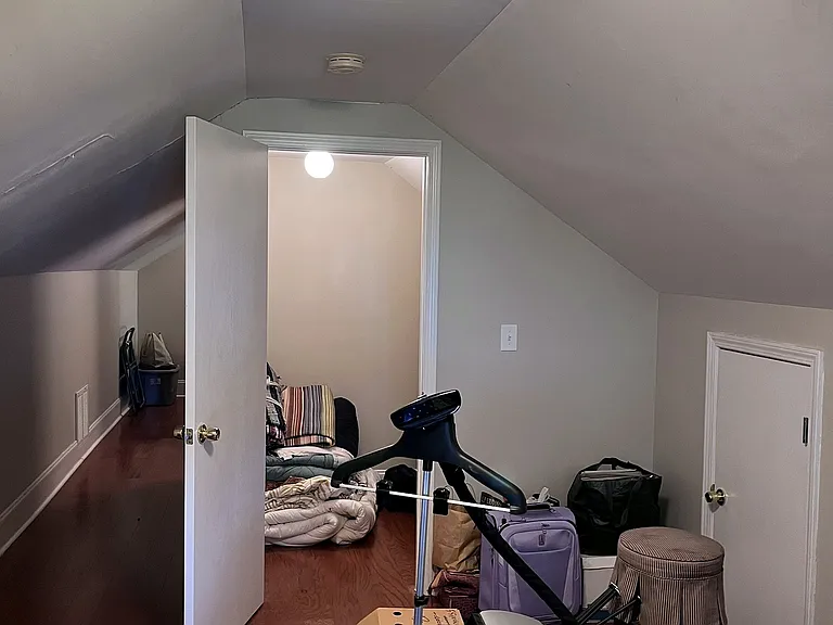 Upstairs bedroom #3 with large closet. Currently storage