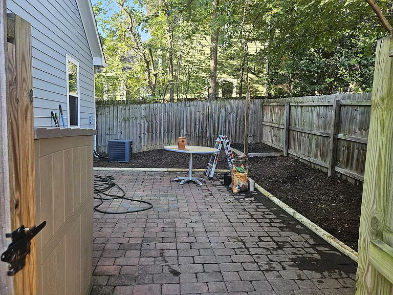 Fenced-in backyard & patio