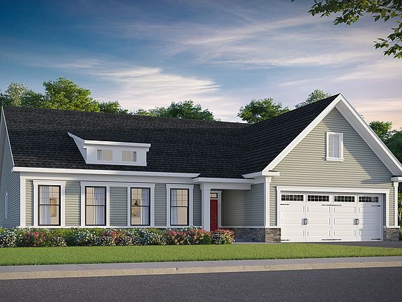 Elevation 2 of the Savoy III a home design at Lakeside at Trappe by Brookfield Residential