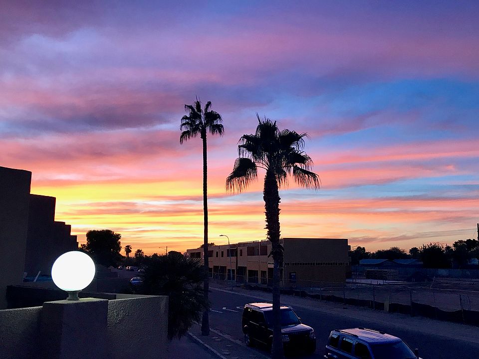 Sunset view from upper deck.