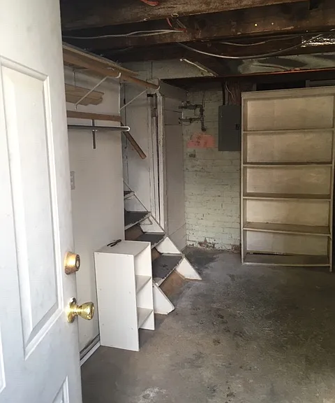 partial basement with great storage or crafts and hobbies