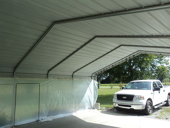 24 x 24 carport with slab