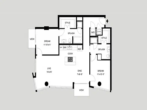 Floor plan The Zilker
