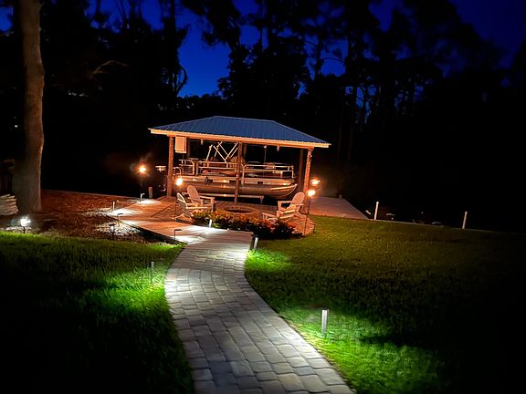 Backdock and fire pit area