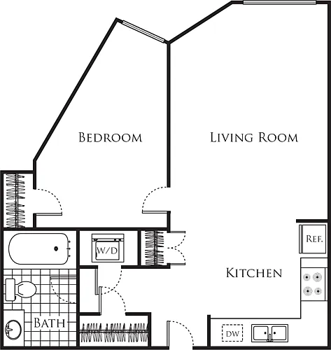 Floor plan 1 Bedroom FP 42