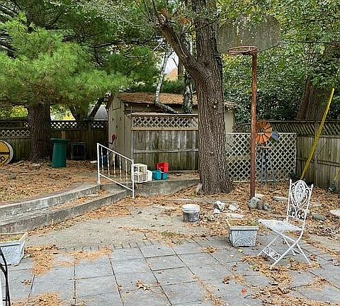 Backyard view from LR