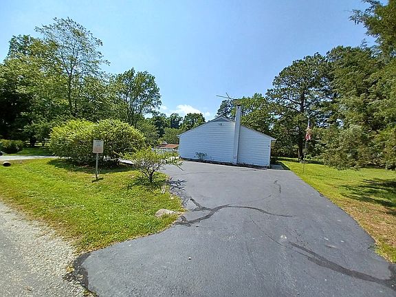 Asphalt driveway, resealed recently