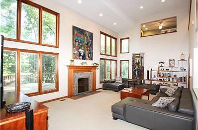 Spacious Great Room with gas fireplace