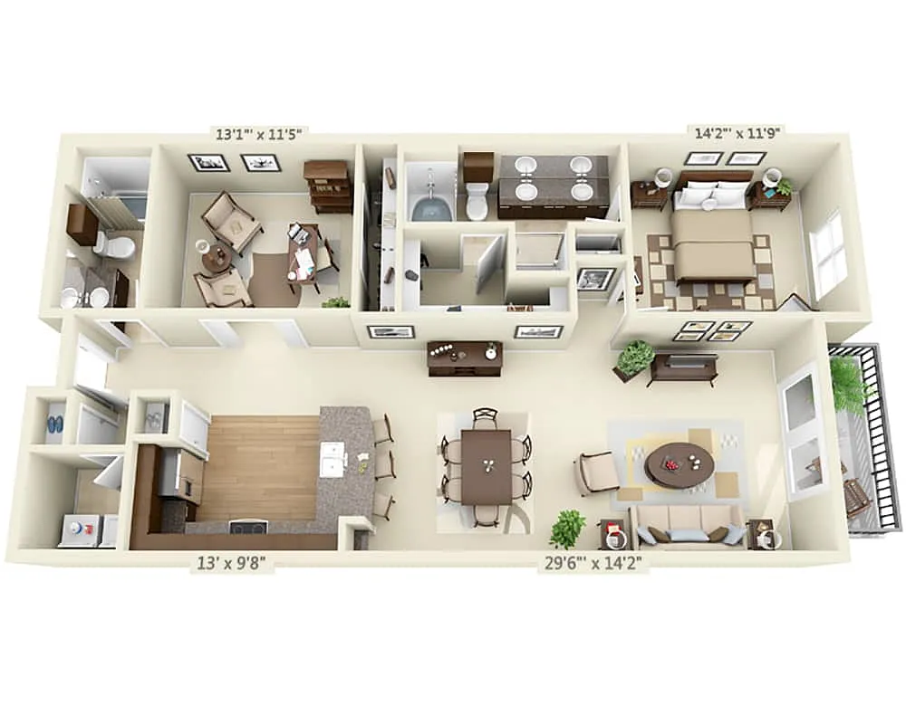 Floor plan Aqua - Portofino