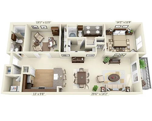 Floor plan Aqua - Portofino