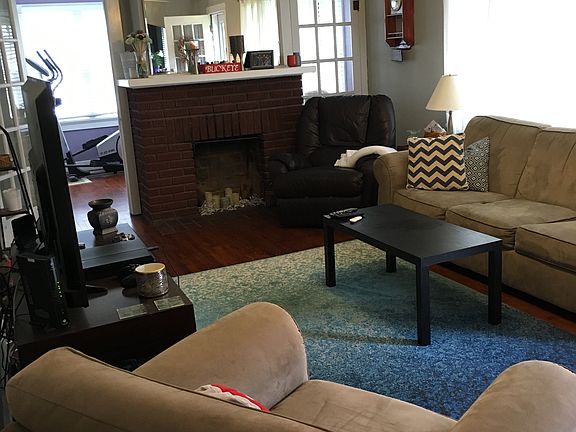 Living room facing office