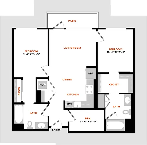 Floor plan Plan 2B
