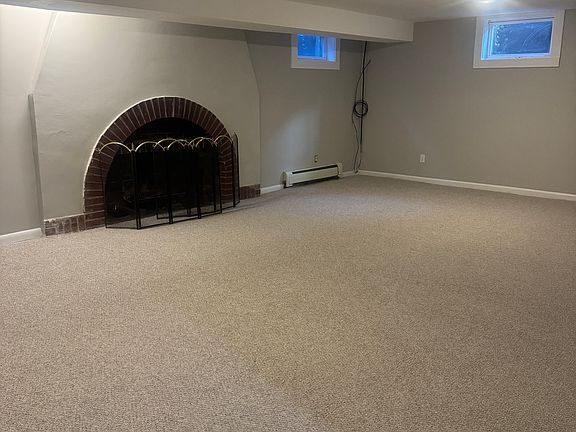 Large fireplace and all new carpet