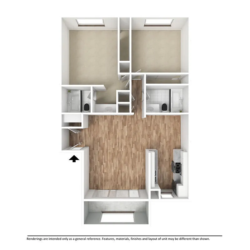 Floor plan 2X2R