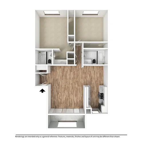 Floor plan 2X2R