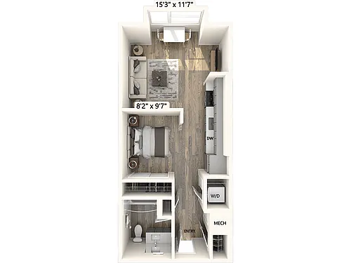 Floor plan SM05-520sf-Apt406-606