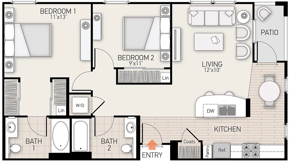 Floor plan Plan K
