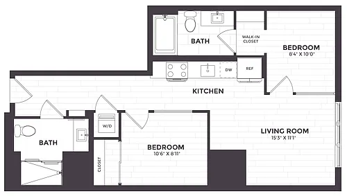 Floor plan 2 Bed/2 Bath-05