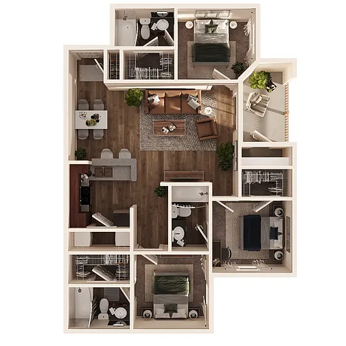 Floor plan 3X3
