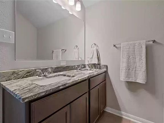 Double sinks in owners bathroom