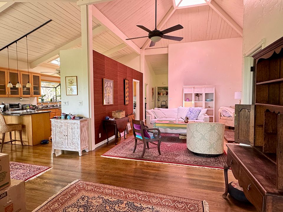 living room and kitchen from the back door