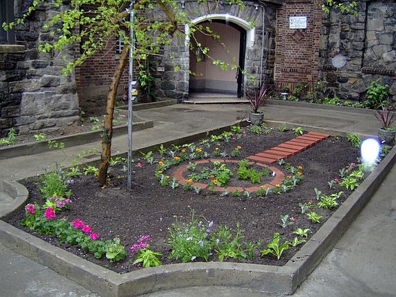 view down from apartment