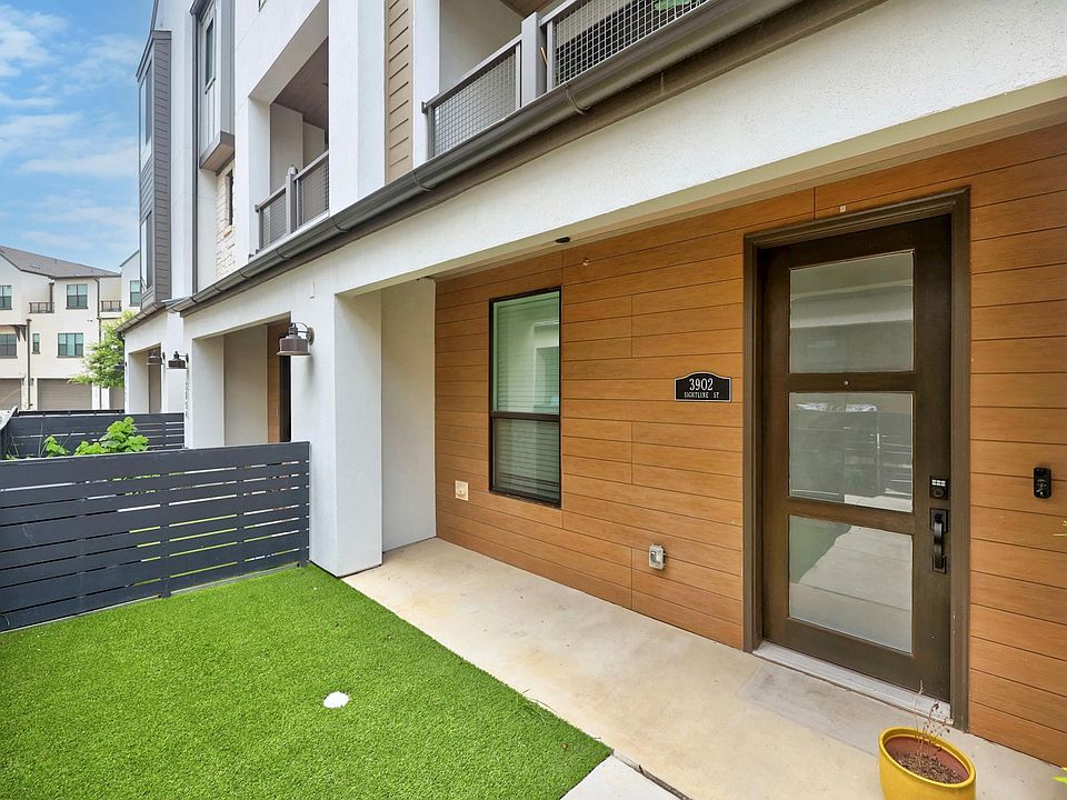 Gated and turfed front yard
