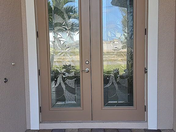 Upgraded front doors