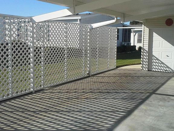 Driveway with lattice