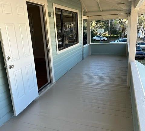 Upstairs front porch accessed from Living Room
