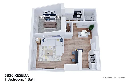 Floor plan 1 Bedroom