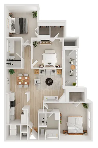 Floor plan C1F-PO