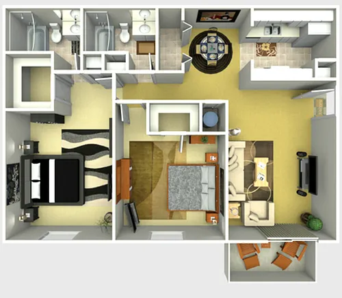 Floor plan 2X2D