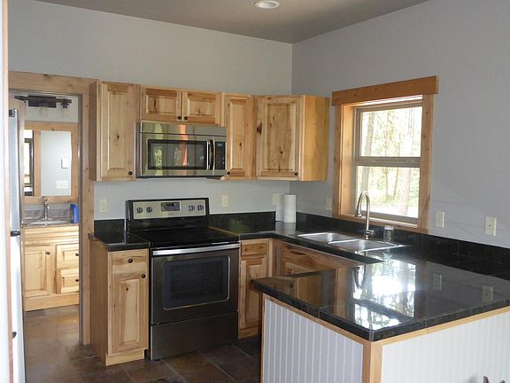 Stainless steel appliances.  