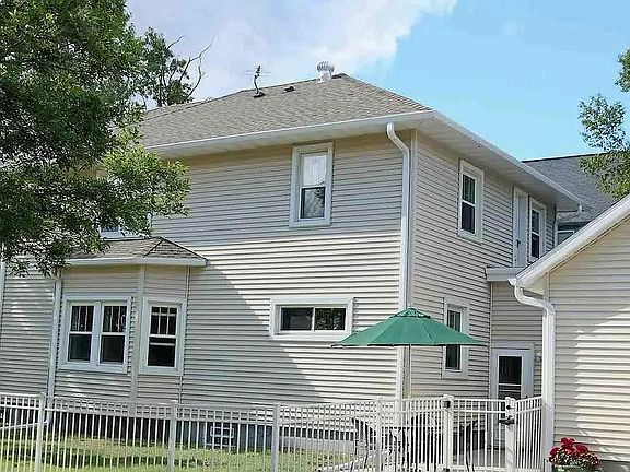 sunny fenced backyard 