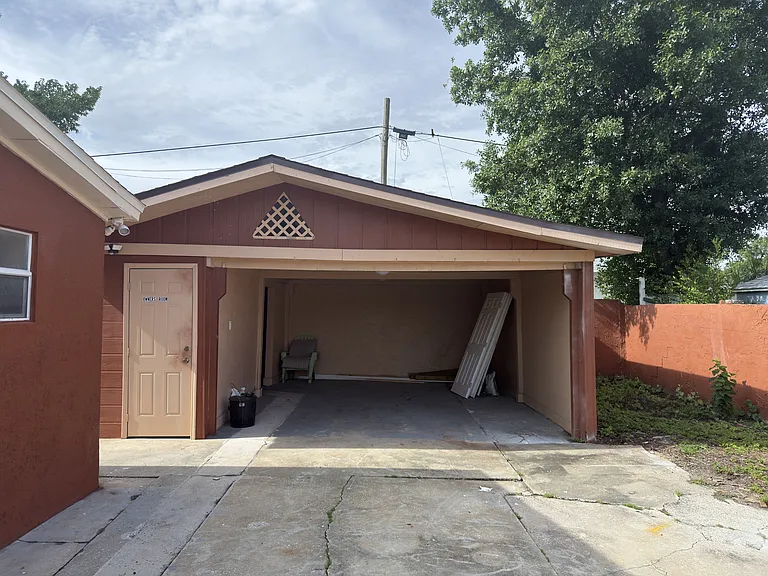 Detached 2 car garage-Storage closet on left of garage