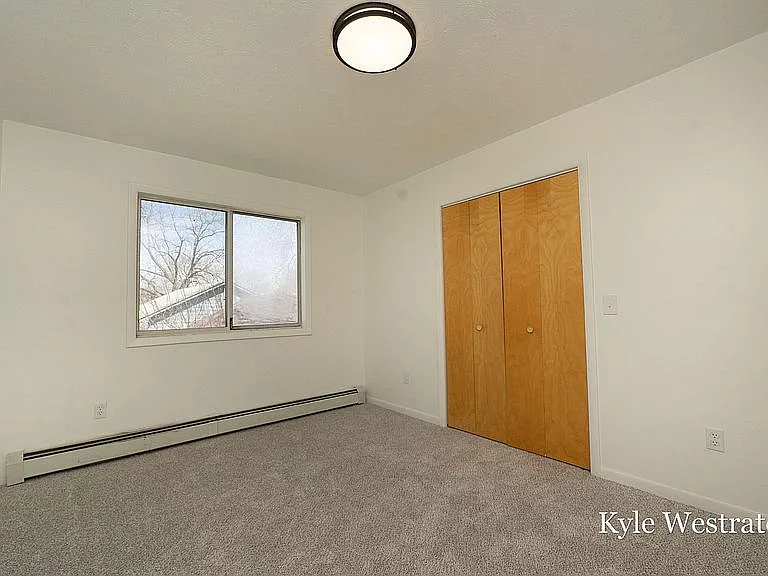 upstairs bedroom with ample closet space